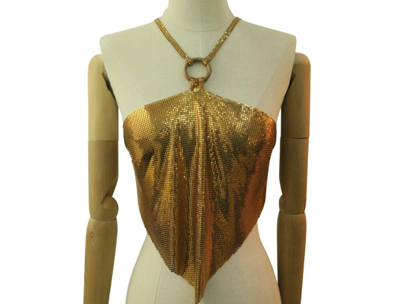  haut top paco rabanne maille jersey tu en