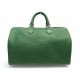VINTAGE SAC A MAIN LOUIS VUITTON SPEEDY 35 M42994 CUIR EPI VERT HAND BAG 1700€
