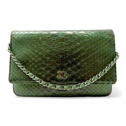 SAC A MAIN CHANEL WALLET ON CHAIN ED LIMITEE CUIR PYTHON BANDOULIERE WOC BAG