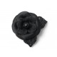 NEUF BROCHE CHANEL CAMELIA EN TWEED NOIR NEW CANVAS BLACK FLOWER BROOCH 690€