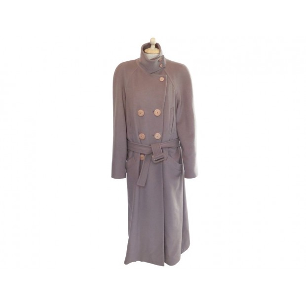 MANTEAU LONG SONIA RYKIEL L 44 CEINTURE EN CACHEMIRE TAUPE CASHMERE COAT 950€