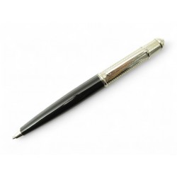 NEUF STYLO CARTIER DIABOLO ST180106 ARGENT ET RESINE SILVER BALLPOINT PEN 700€
