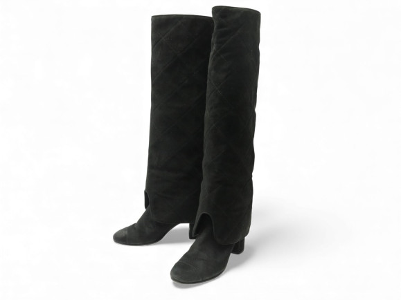 chaussures chanel bottes guetres matelassees shark