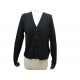NEUF GILET CHRISTIAN DIOR BRODERIE ABEILLE LOGO CD 40 M LAINE NOIRE VEST 1300€