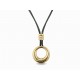 COLLIER CHAUMET PENDENTIF ANNEAU GM DIAMANTS 0.24CT OR JAUNE 18K NECKLACE 5000€