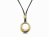 collier chaumet pendentif anneau gm diamants 0.24ct or