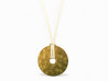 collier dinh van pendentif pi 40 mm or jaune 24k