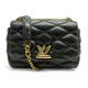 SAC A MAIN LOUIS VUITTON GO-14 MM MALLETAGE EN CUIR NOIR BANDOULIERE BAG 6200€