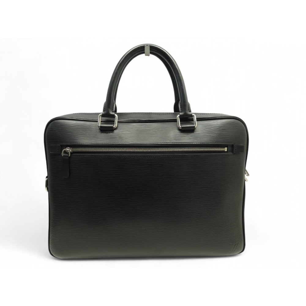SACOCHE LOUIS VUITTON PORTE DOCUMENTS M54092 EN CUIR EPI NOIR BRIEFCASE 2700€