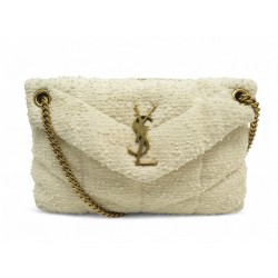 SAC A MAIN SAINT LAURENT LOULOU PUFFER TWEED 577476 BANDOULIERE HAND BAG 2690€