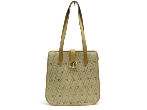 sac a main christian dior logo cd en toile