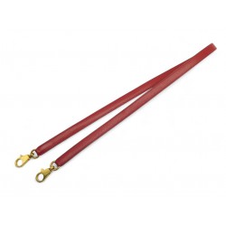 VINTAGE ANSE BANDOULIERE HERMES POUR SAC KELLY EN CUIR BOX ROUGE SHOULDER STRAP