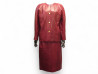 ensemble chanel tailleur veste jupe cuir