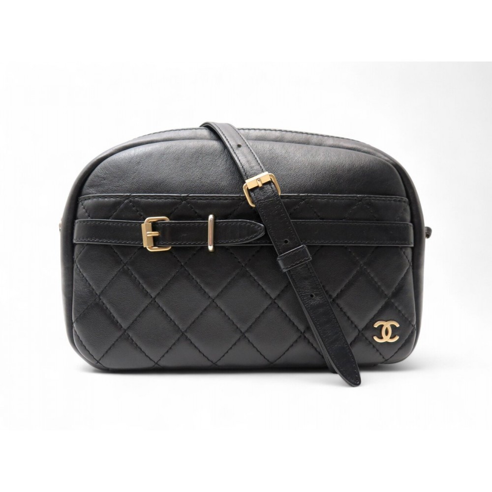 NEUF SAC A MAIN CHANEL CAMERA BOUCLE CEINTURE BANDOULIERE CUIR MATELASSE 6500€