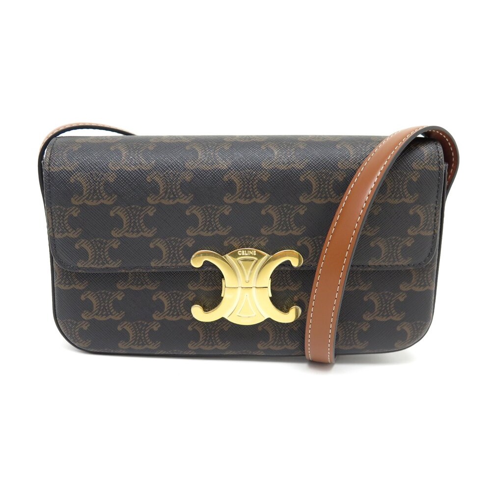 NEUF SAC A MAIN CELINE CLAUDE TOILE TRIOMPHE 194142CUZ NEW HAND BAG PURSE 2250€