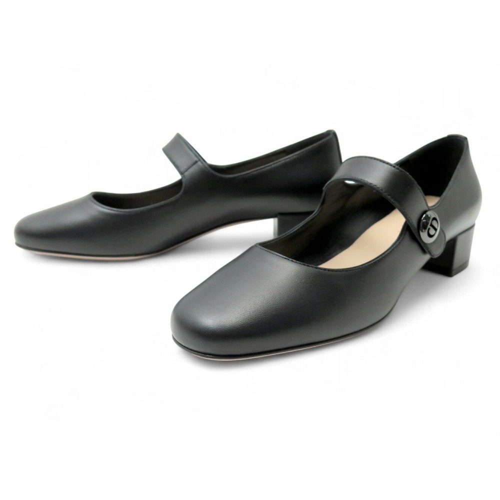 NEUF CHAUSSURES CHRISTIAN DIOR BALLERINES BABIES CD KUB706LAB90038 38 CUIR 950€