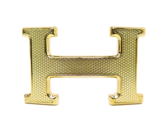 boucle de ceinture hermes h guilloche 32mm en