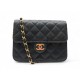 SAC A MAIN CHANEL MINI SQUARE LOGO CC EN SATIN MATELASSE BANDOULIERE BAG 4200€