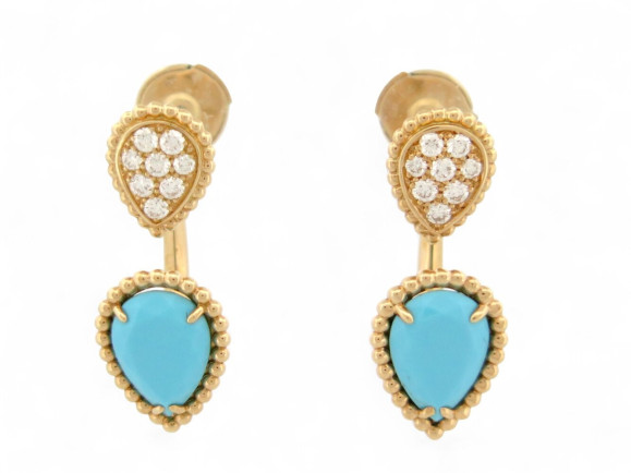  boucles d'oreilles boucheron serpent boheme or