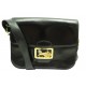 VINTAGE SAC A MAIN CELINE CLASSIC LOGO CALECHE BANDOULIERE EN CUIR BOX NOIR BAG