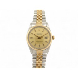 VINTAGE MONTRE ROLEX DATEJUST 16013 36 MM OR ET ACIER JUBILE AUTOMATIQUE WATCH
