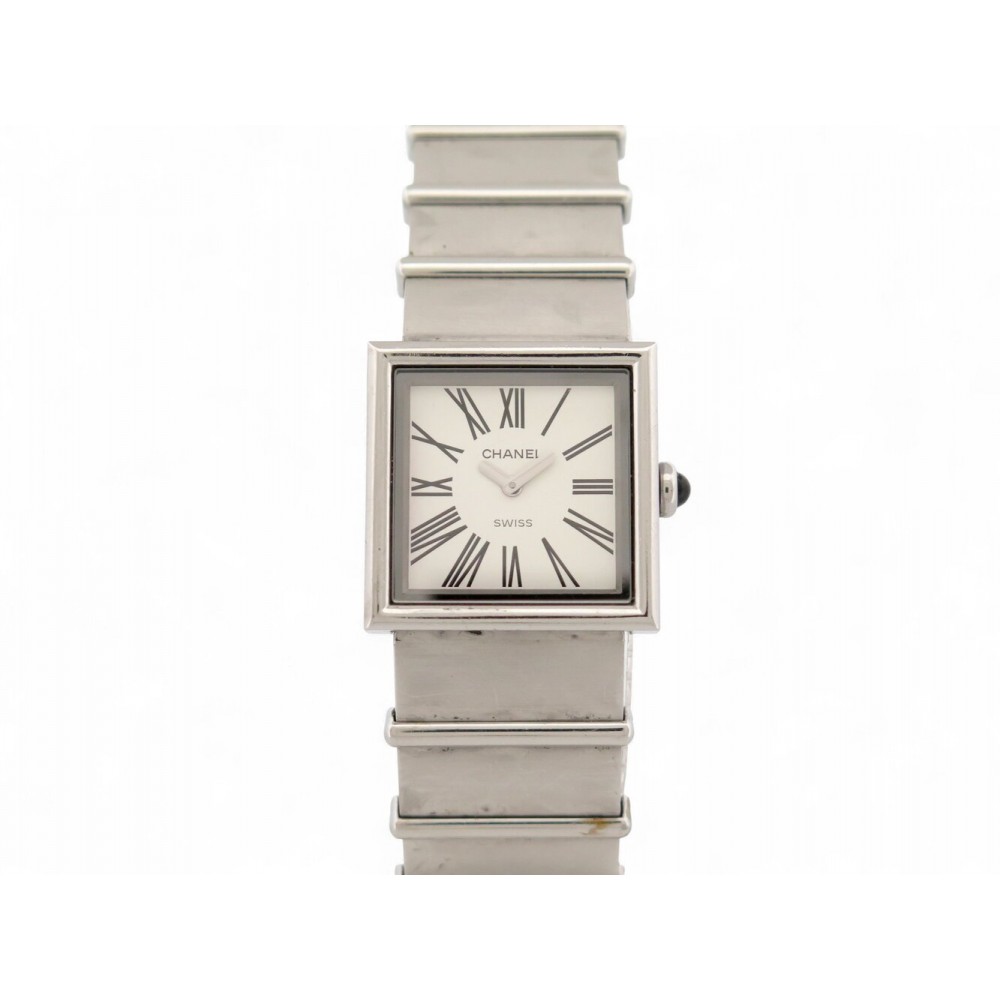 VINTAGE MONTRE CHANEL MADEMOISELLE H0827 23MM EN ACIER QUARTZ STEEL LADY WATCH