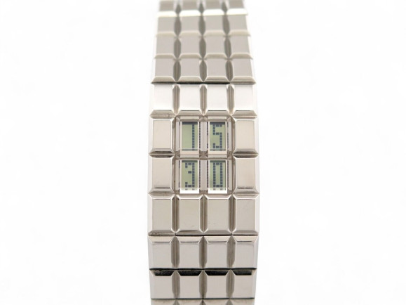 montre chanel chocolat 24mm acier palladie digital