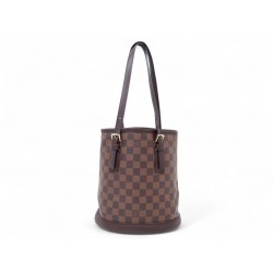 VINTAGE SAC A MAIN LOUIS VUITTON BUCKET PM N42240 TOILE DAMIER EBENE BAG 1100€