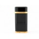 VINTAGE BRIQUET CARTIER EN LAQUE DE CHINE NOIR ET PLAQUE OR JAUNE BLACK LIGHTER