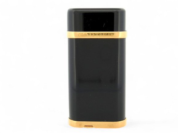  briquet cartier en laque de chine noir et