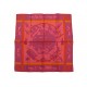 NEUF FOULARD HERMES GAVROCHE JEUX D'OMBRES CARRE 45 CM EN SOIE ROSE SCARF 240€