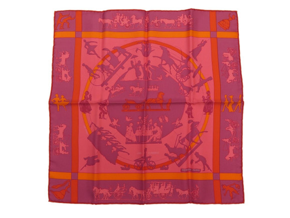 foulard hermes gavroche jeux d'ombres carre 45 cm