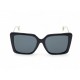 LUNETTES DE SOLEIL GUCCI CARREES LOGO GG GG0435S PLASTIQUE NOIR SUNGLASSES 450€