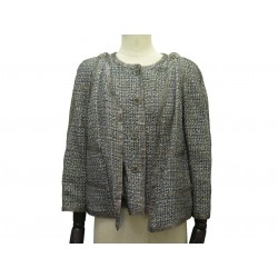 VESTE CHANEL AVEC BOLERO 38 M EN TWEED LESAGE CRISTAUX SWAROVSKI JACKET 6500€