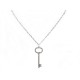 COLLIER PENDENTIF TIFFANY & CO CLEF CLE PLATINE DIAMANTS 8.8G KEY NECKLACE 4200