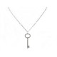 COLLIER PENDENTIF TIFFANY & CO CLEF PLATINE & DIAMANTS 0.53CT KEY NECKLACE 4200€