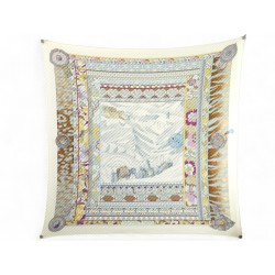 RARE FOULARD PLISSE HERMES LA FEMME AUX SEMELLES DE VENT + ANNEAU BOLDUC 740€