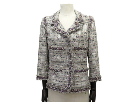veste chanel 4 poches tweed p32903v23008 m 38 jacket