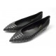 NEUF CHAUSSURES SAINT LAURENT 375436 BALLERINES STUDS A BOUT POINTU 40 CUIR 890€