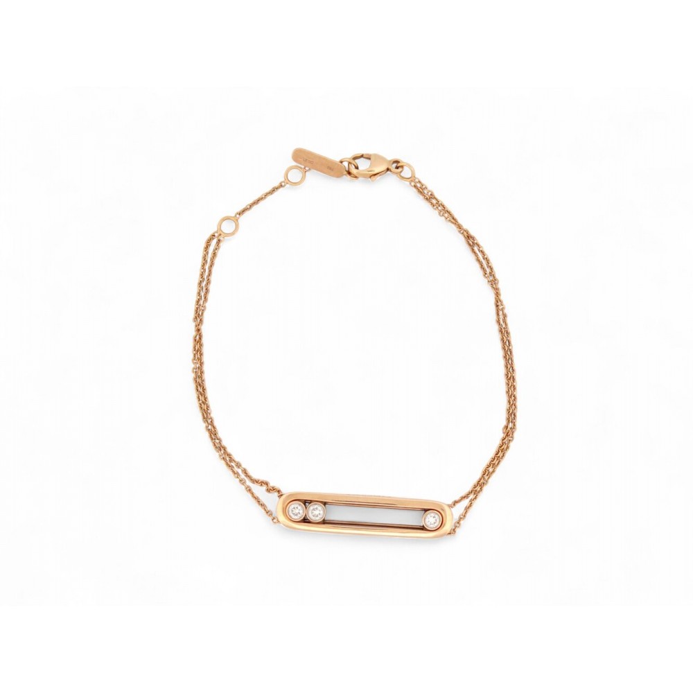 BRACELET MESSIKA MOVE CLASSIQUE 03996-YG OR ROSE 18K & 3 DIAMANTS DIAMONDS 3450€