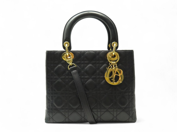 sac a main christian dior lady medium en cuir cannage
