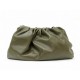 NEUF SAC A MAIN POCHETTE BOTTEGA VENETA POUCH 35 CM CUIR KAKI CLUTCH BAG 2900€