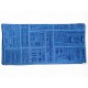 ETOLE ECHARPE HERMES MAQUETTE D'AVION EN COTON BLEU BOITE BLUE SCARF STOLE 550€