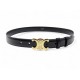 CEINTURE CELINE TRIOMPHE 45AK93A01.38NO 80 CUIR NOIR VEAU LISSE BLACK BELT 540€