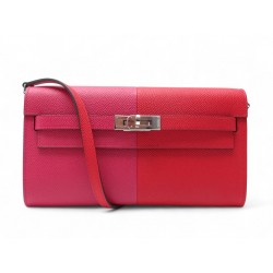 NEUF SAC A MAIN HERMES KELLY TO GO WALLET CUIR EPSOM CASAQUE BANDOULIERE WOC BAG
