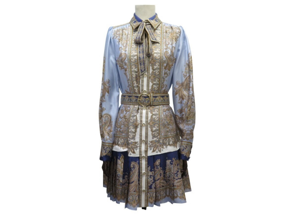 robe zimmermann en soie imprime paisley avec