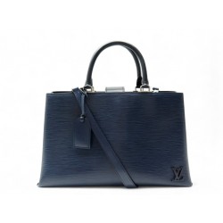 SAC A MAIN LOUIS VUITTON KLEBER MM EN CUIR EPI BLEU INDIGO BANDOULIERE BAG 1800€