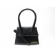 NEUF SAC A MAIN JACQUEMUS LE CHIQUITO MOYEN EN CUIR NOIR PURSE HAND BAG 720€