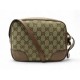 SAC A MAIN GUCCI 449413 CAMERA TOILE GG SUPREME BEIGE ET CUIR BANDOULIERE 1350€