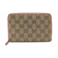 PORTEFEUILLE GUCCI 420113 TOILE MONOGRAMMEE JACQUARD GG MONNAIE COMPAGNON 690€